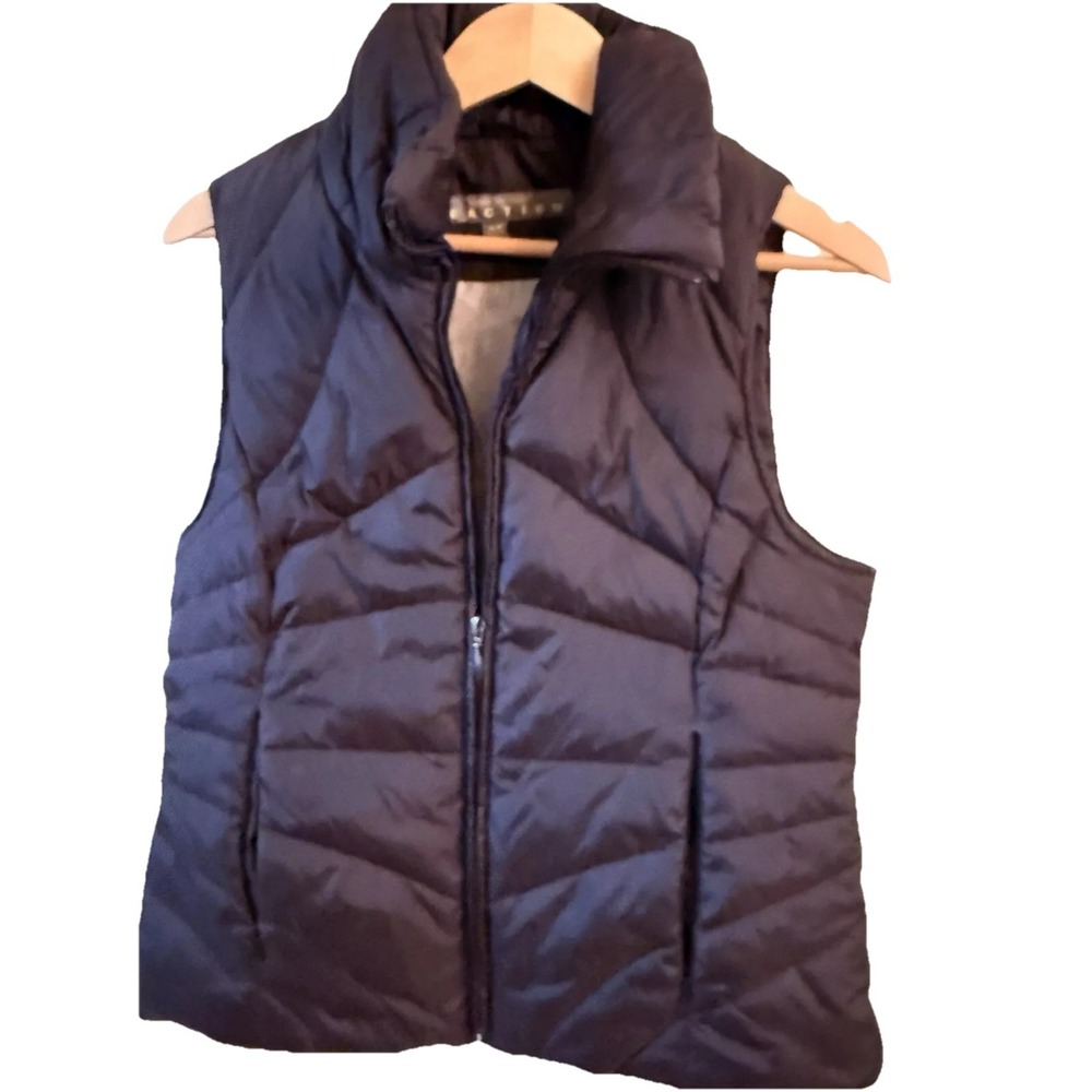 Kenneth Cole Reaction Puffer Vest Black Gorpcore Down Nylon SZ‎ Medium